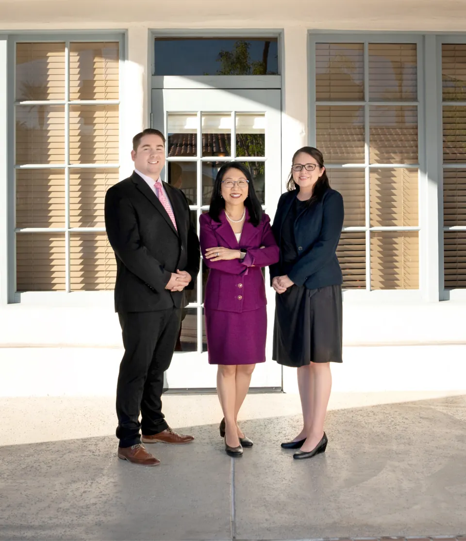 The Desert Law Group attorneys outside the Indian Wells office